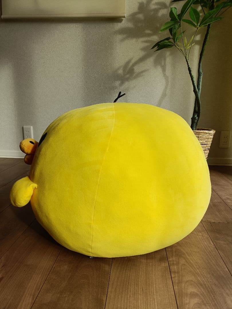キイロイトリ　特大まんまるもちもちぬいぐるみ　サンエックス