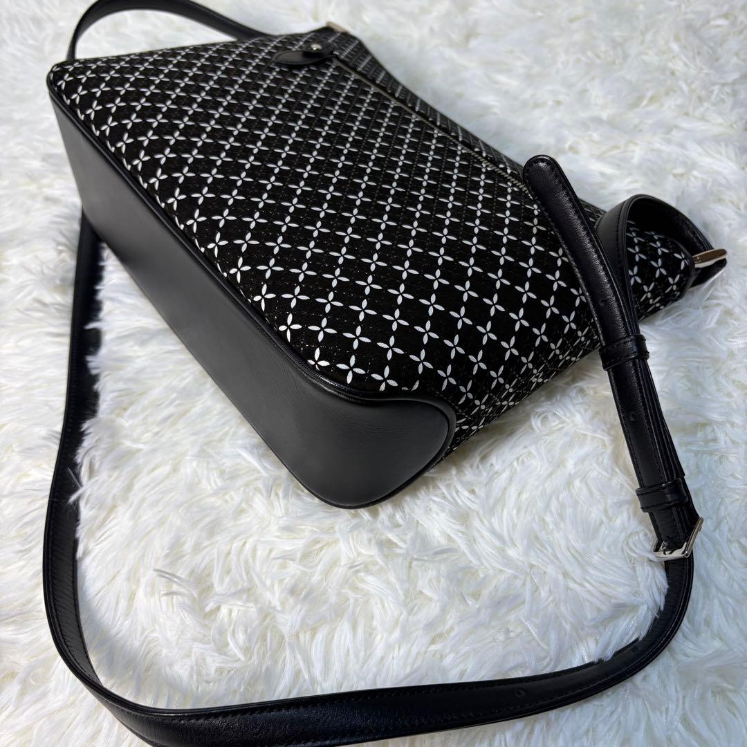 印傳屋 印伝 未使用級　ショルダー バッグ そよか 七宝　保存袋　箱付き