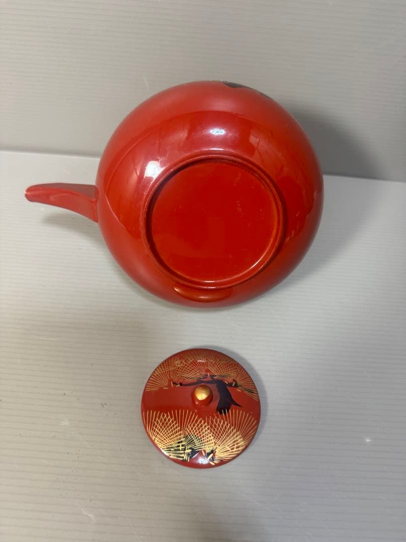 2294 お屠蘇 セット 一式 洗朱 四ツ揃 変り松 クリ足 松台 松竹梅