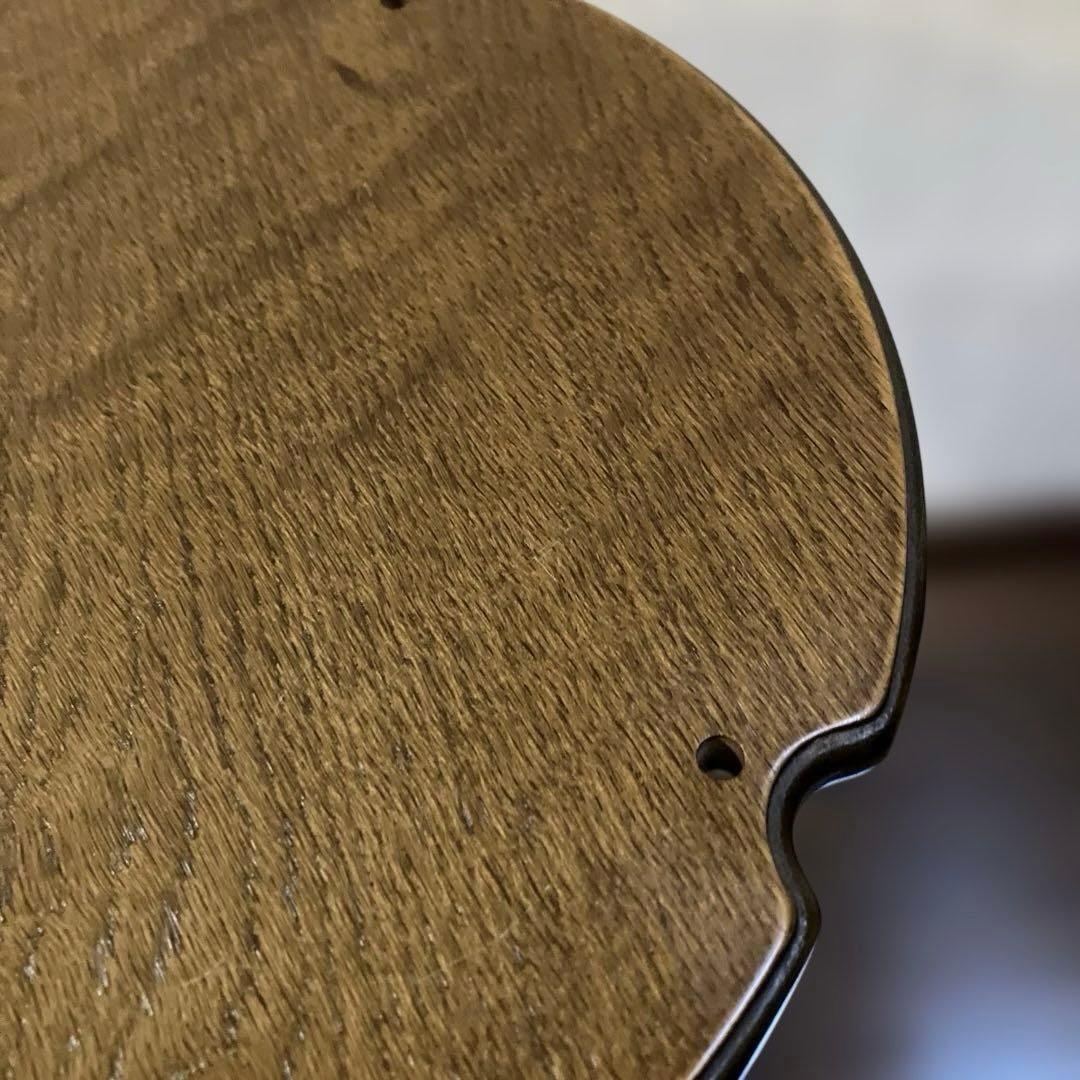 パリの雑貨屋 廃番品 ハンドメイド木製スツール ミニテーブル ダーク