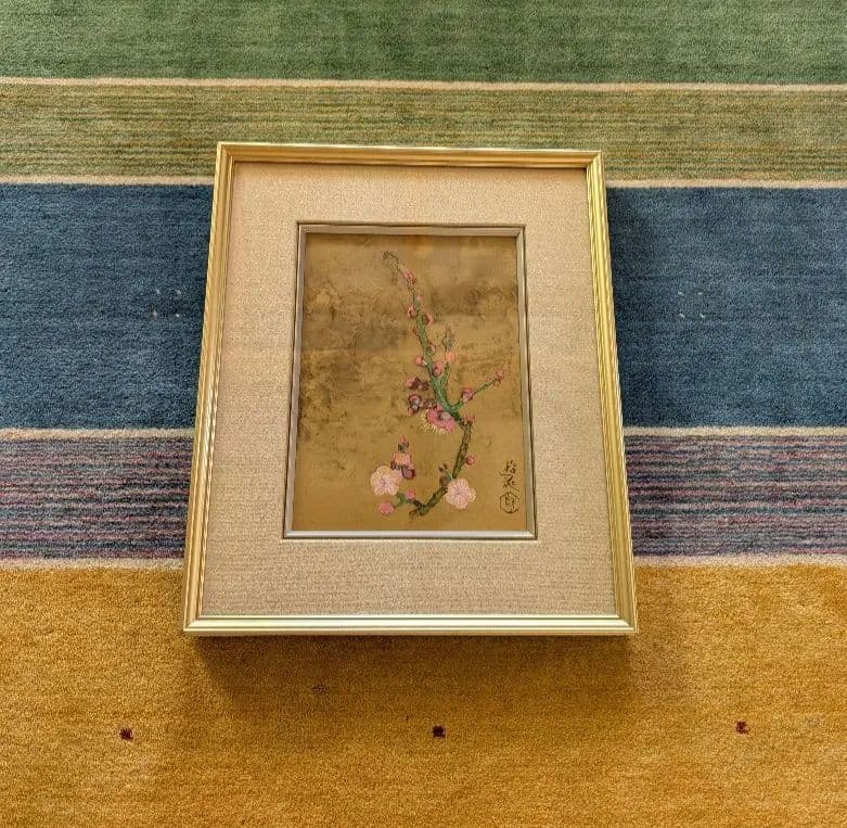 石踊達哉「秋草(鈴虫より)」リトグラフ直筆サイン・落款・作品証明