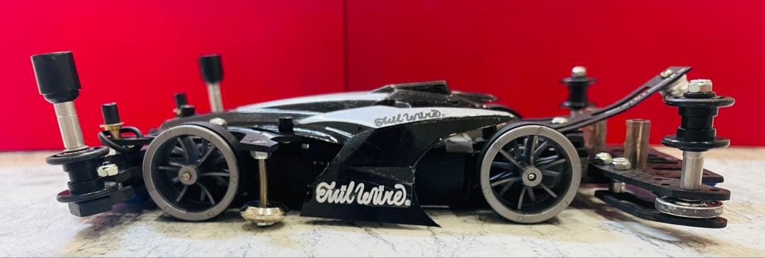 ミニ四駆　MSスギヤマ式フレキ　橋渡し　V字カット　１軸スラダン　１軸アンカー