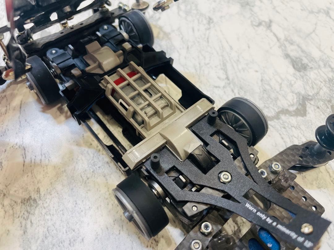 ミニ四駆　MSスギヤマ式フレキ　橋渡し　V字カット　１軸スラダン　１軸アンカー