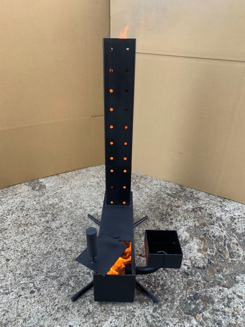 廃油ストーブ 高品質・高効率 ロケットストーブ 別2リットルオイル