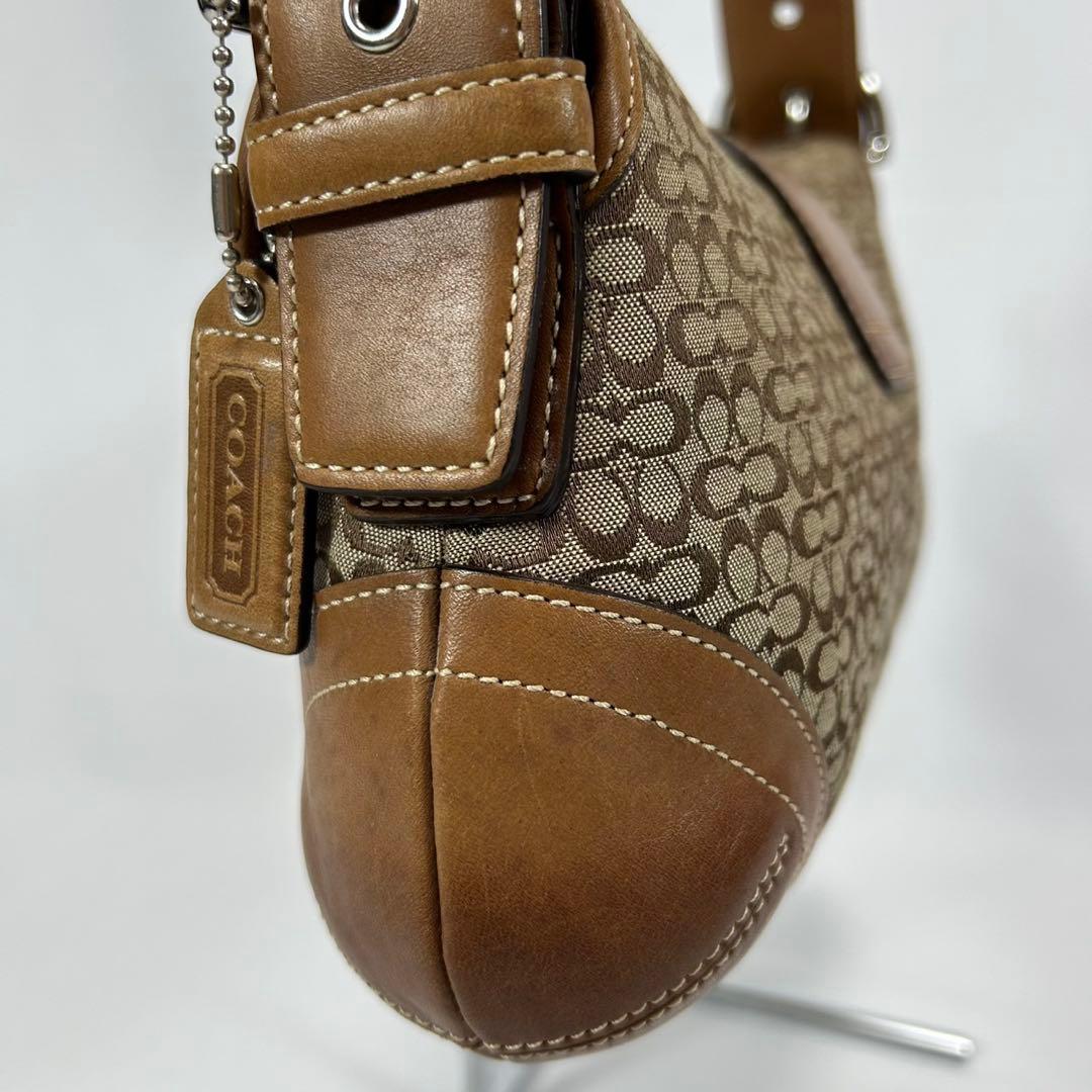 美品】コーチ 6818 ソーホー シグネチャー ジャガー ワンハンドバッグ