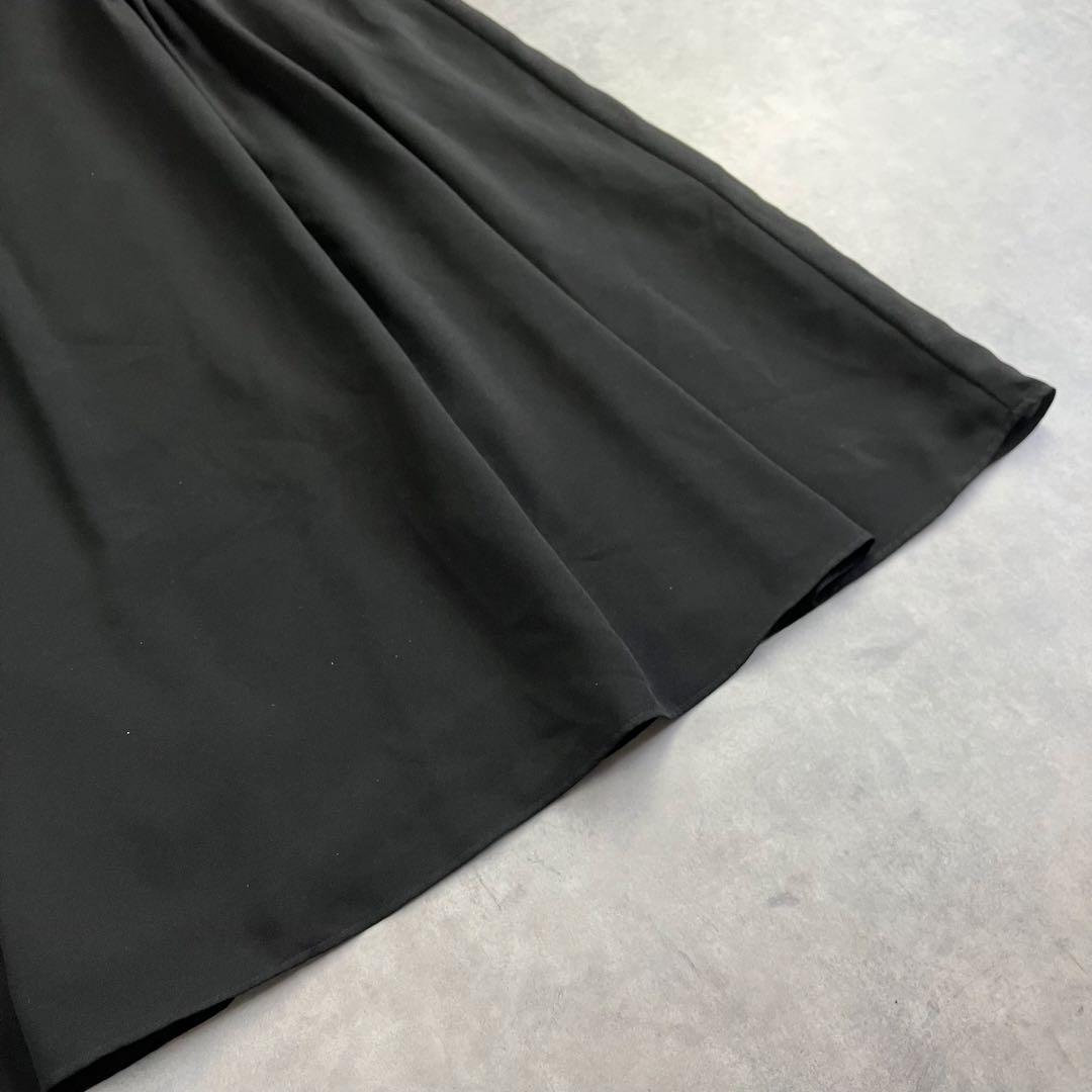 etoll. レースカラー7部袖ロングワンピース ドレス L 2way 結婚式