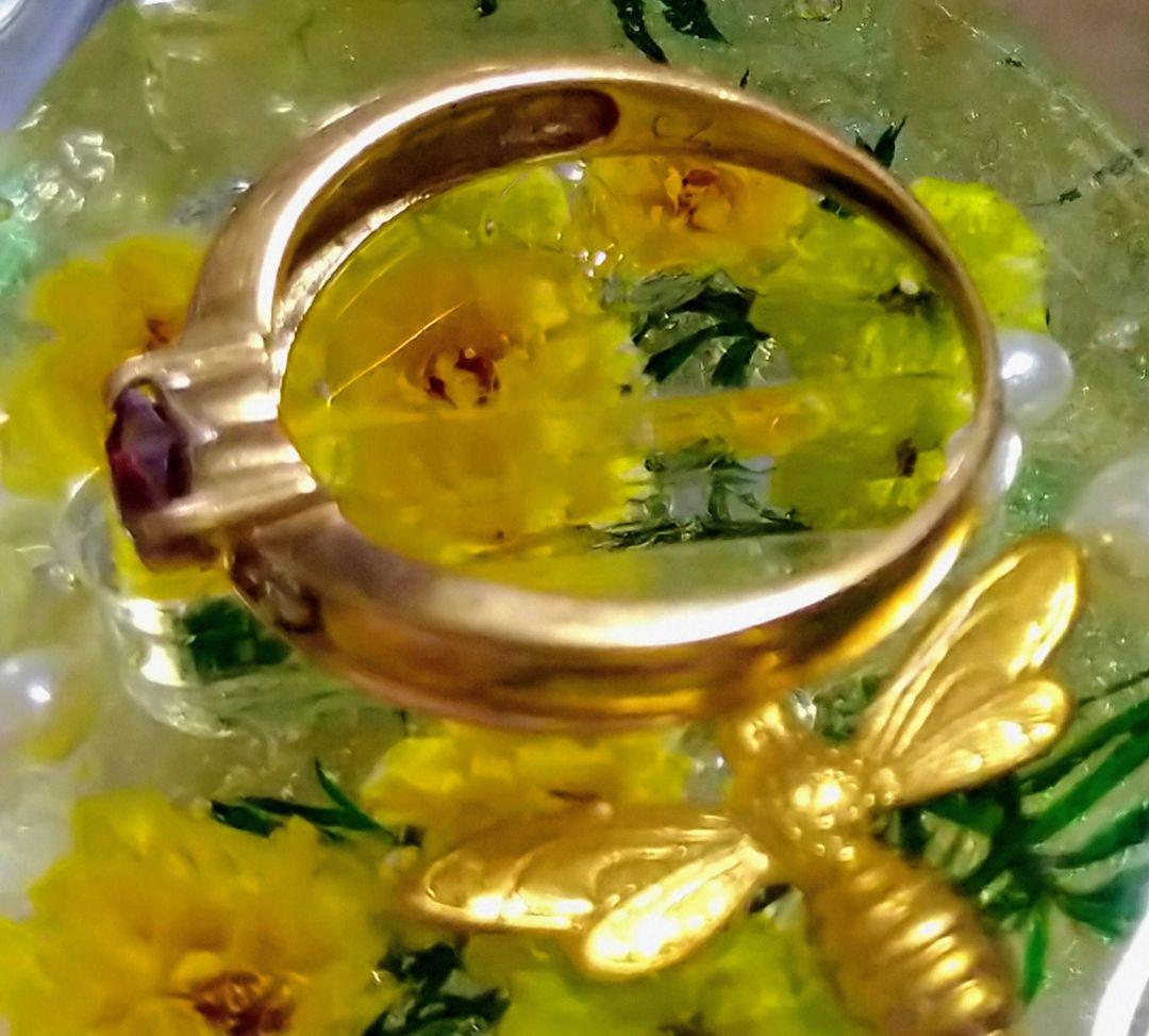 ハート ゴールドリング 9K　＃9〜10