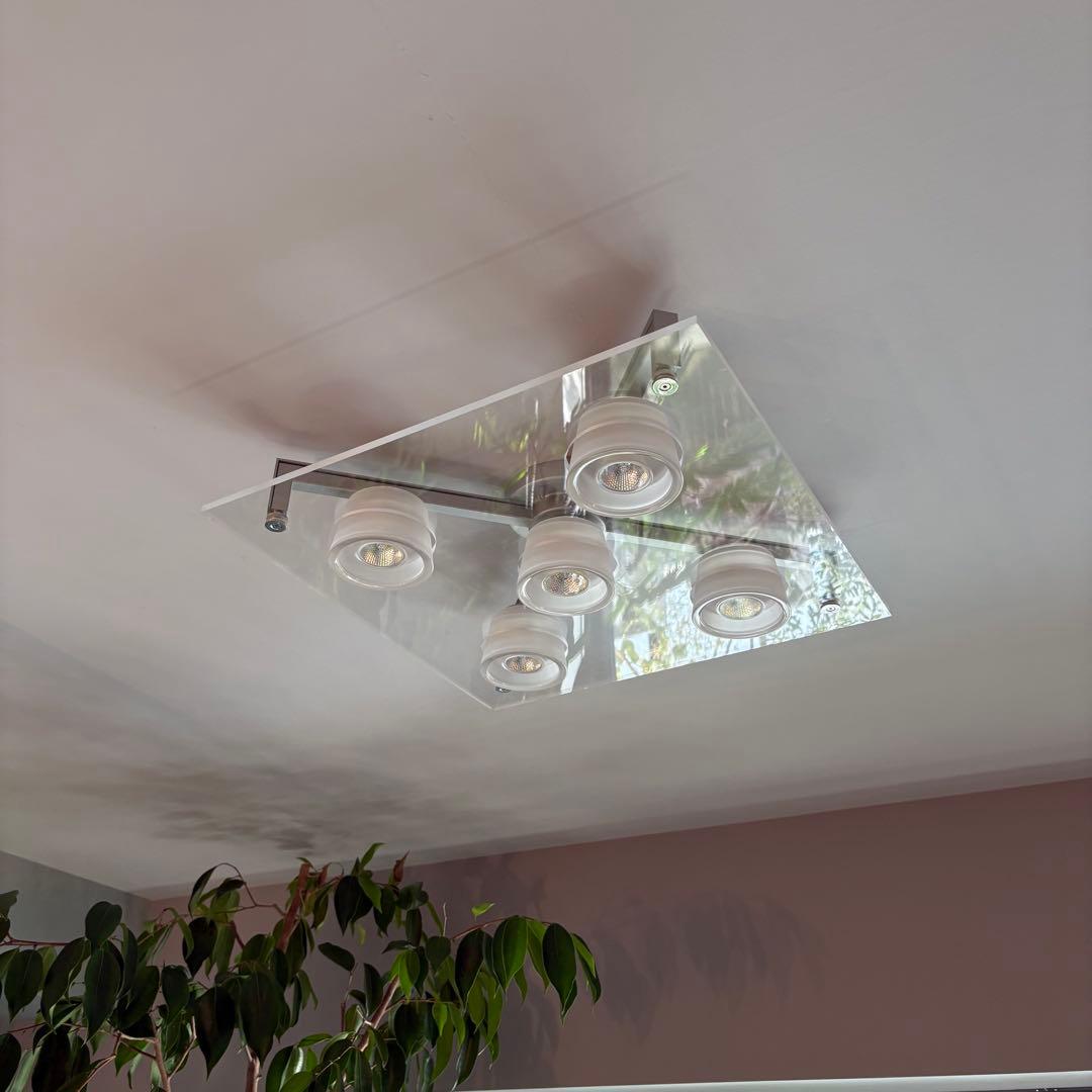 YAMAGIWA (ヤマギワ）シーリング照明 P-FLAT5灯 アクリルクリア