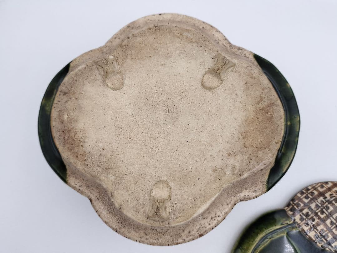 b104 食篭 織部 松本鉄山 木箱 茶道具 古物 喰籠 表千家 - メルカリ