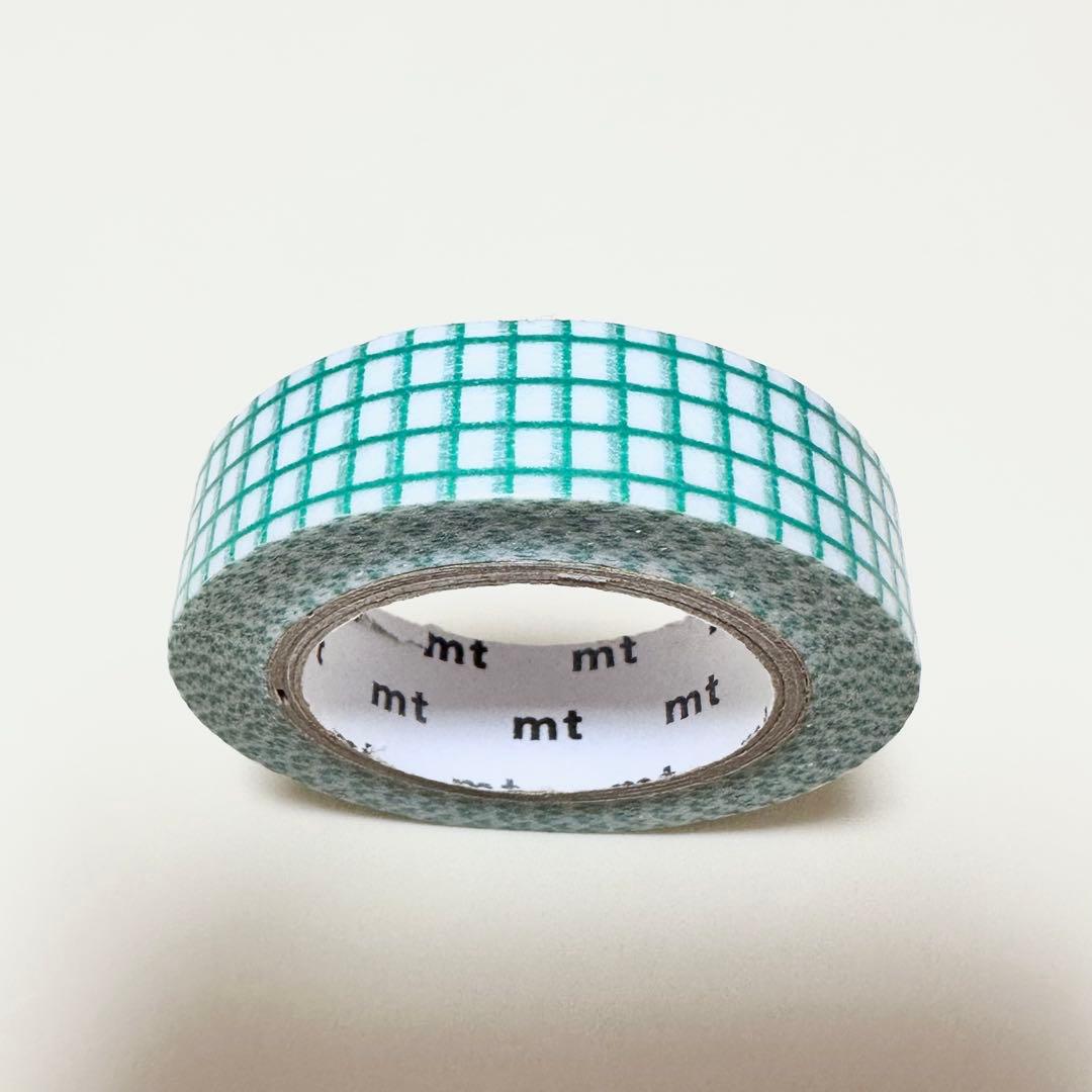 mt 廃盤マスキングテープ 方眼 エメラルド 限定サイズ？約12mm - メルカリ