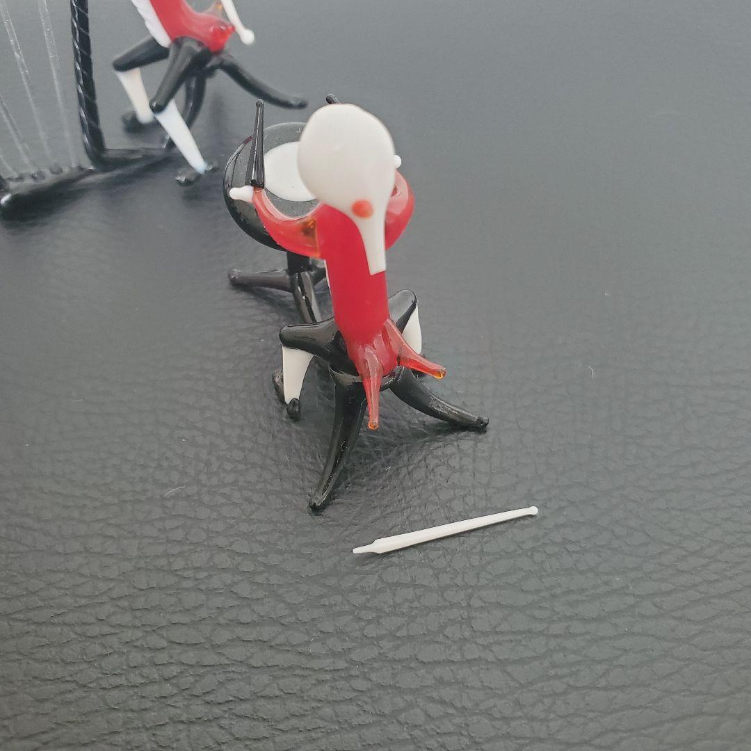 ガラス細工 オーケストラ ミニチュア 9体セット まとめ売り - メルカリ