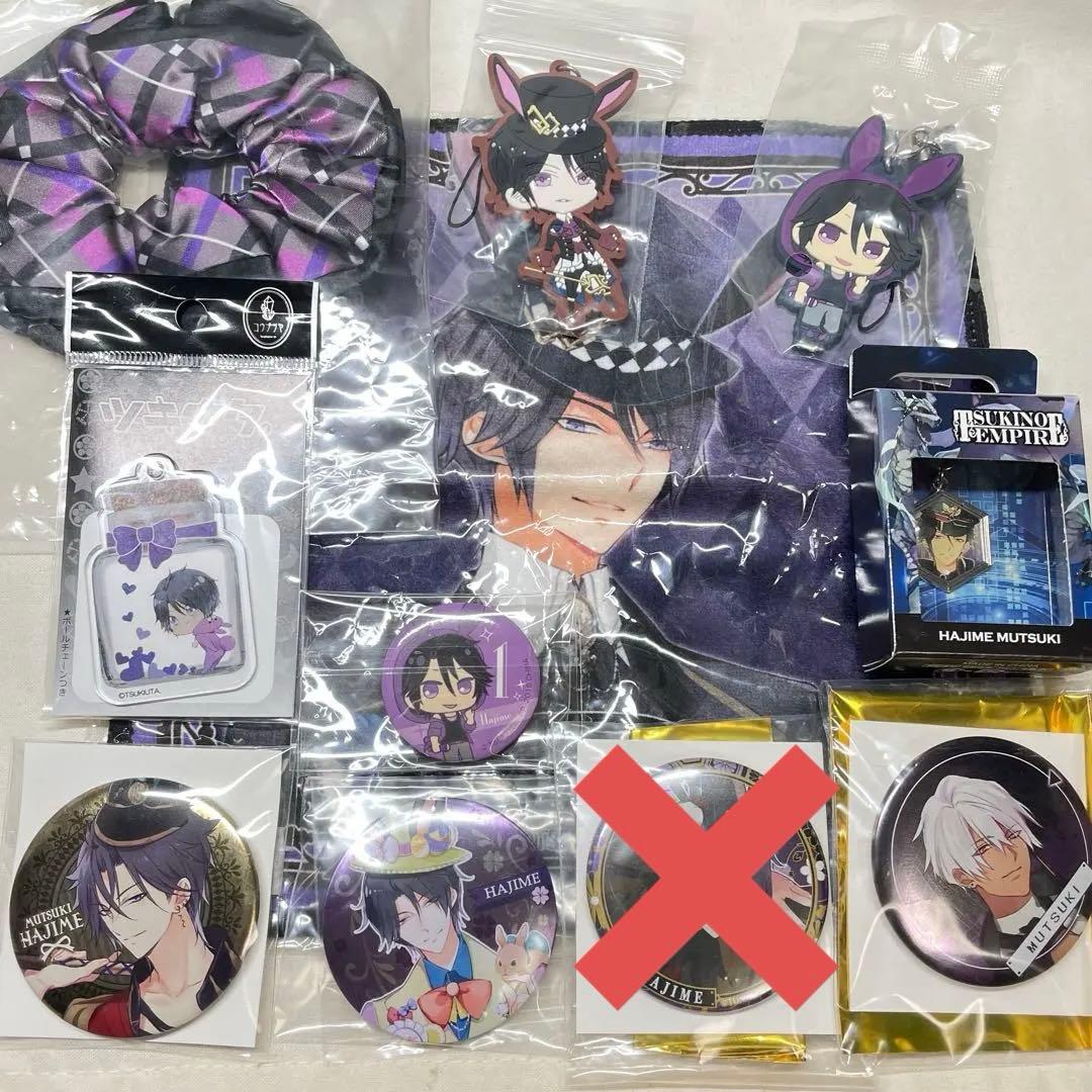 ツキウタ 始 缶バッジ 色紙 ラバスト アクセサリー ツキプロ 睦月始