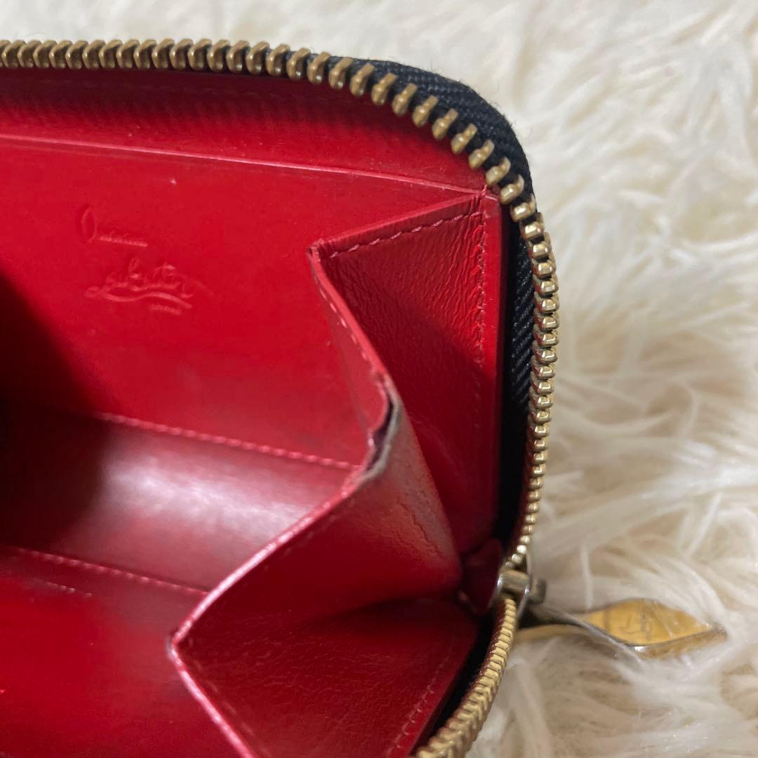 クリスチャンルブタン パネトーネ ミニ財布 ケース スタッズ