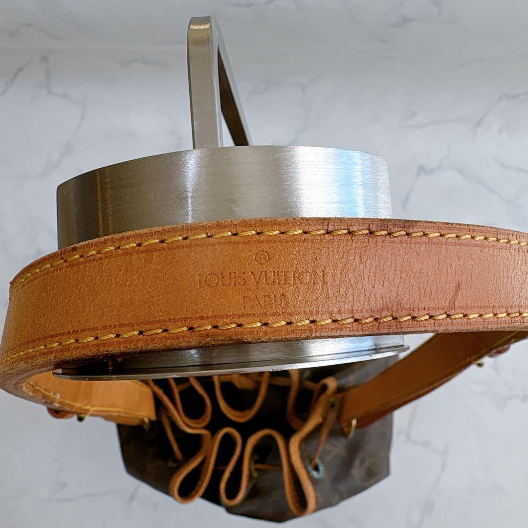 【希少】ルイヴィトン　モノグラム　巾着　ショルダーバッグ　ノエ ヌメ革