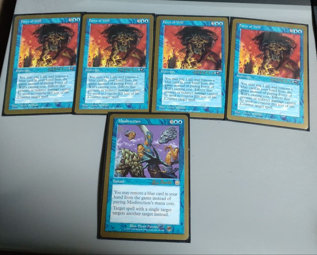 Force of Will 4枚 誤った指図 金枠 - メルカリ