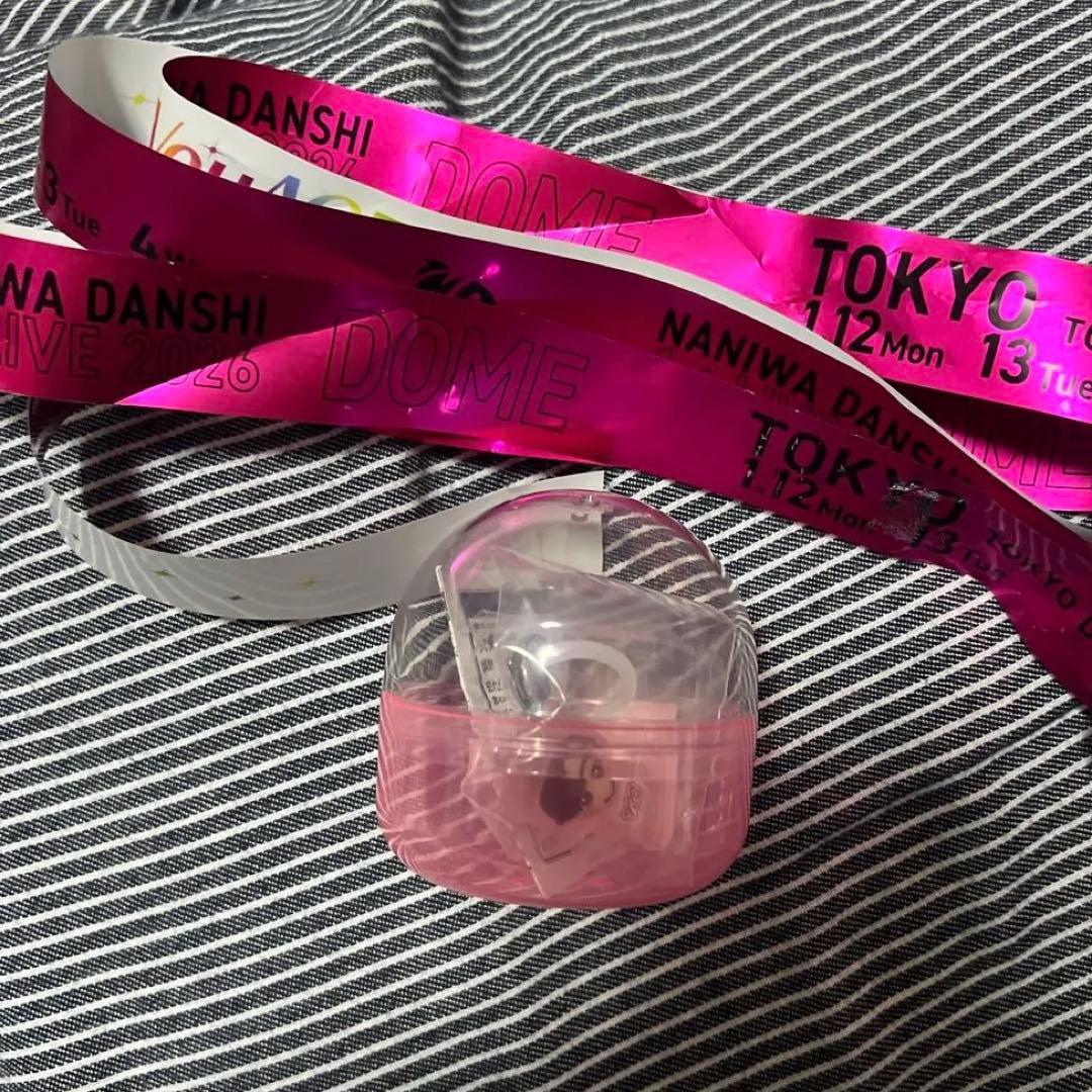 なにわ男子【道枝】 めじるしチャーム 銀テープ ピンク - メルカリ