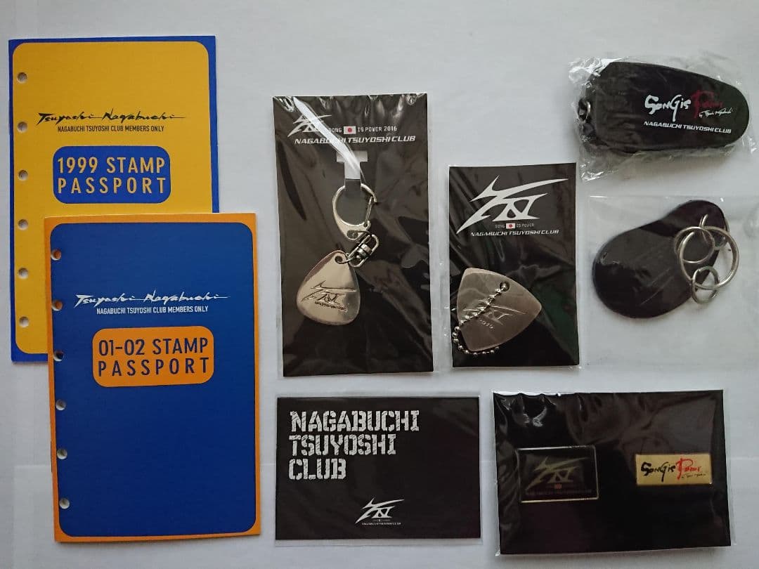 長渕剛クラブ会報(No.1～No.100)と会員継続特典グッズ8点