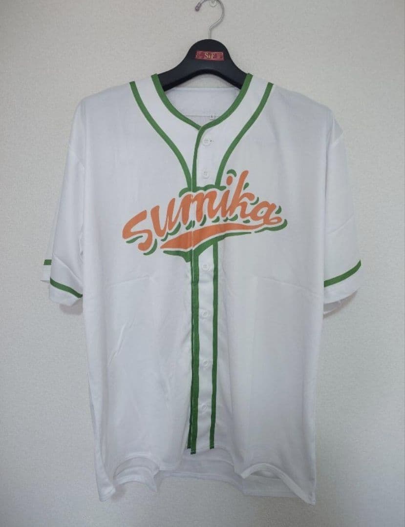 sumika ベースボールシャツ ユニフォーム L 白 ホワイト ライブ 2