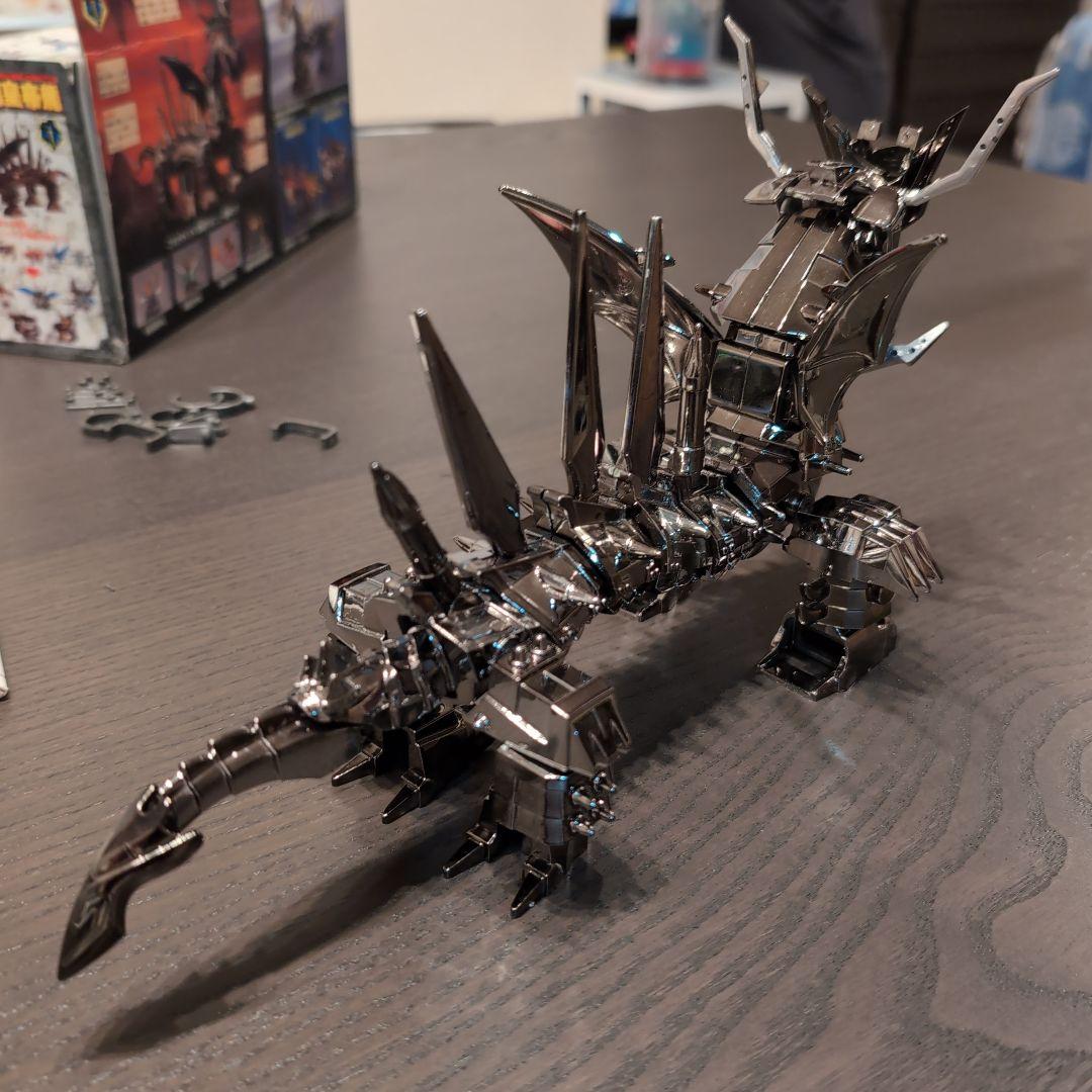 【当時物／欠品なし】魔神英雄伝ワタル プラクション 影輝皇帝龍 組立済