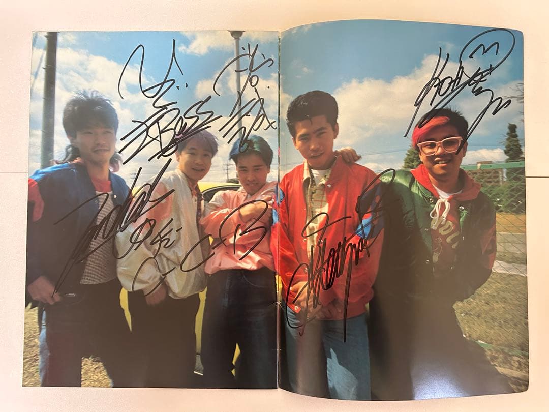 ☆激レア☆C-C-B☆コンサートツアー'85☆メンバーサイン入りパンフレット☆