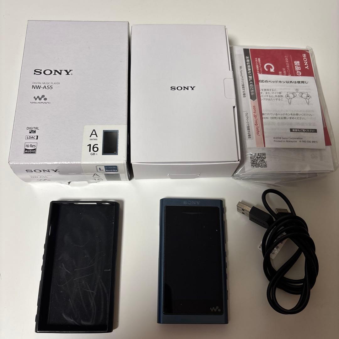 SONY ウォークマン NW-A55 ブルー 本体と付属品 SONY ウォークマン