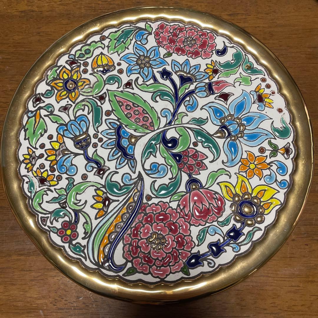 未使用】24K 21㎝ セビリア焼き スペイン 絵皿 アンティーク - メルカリ