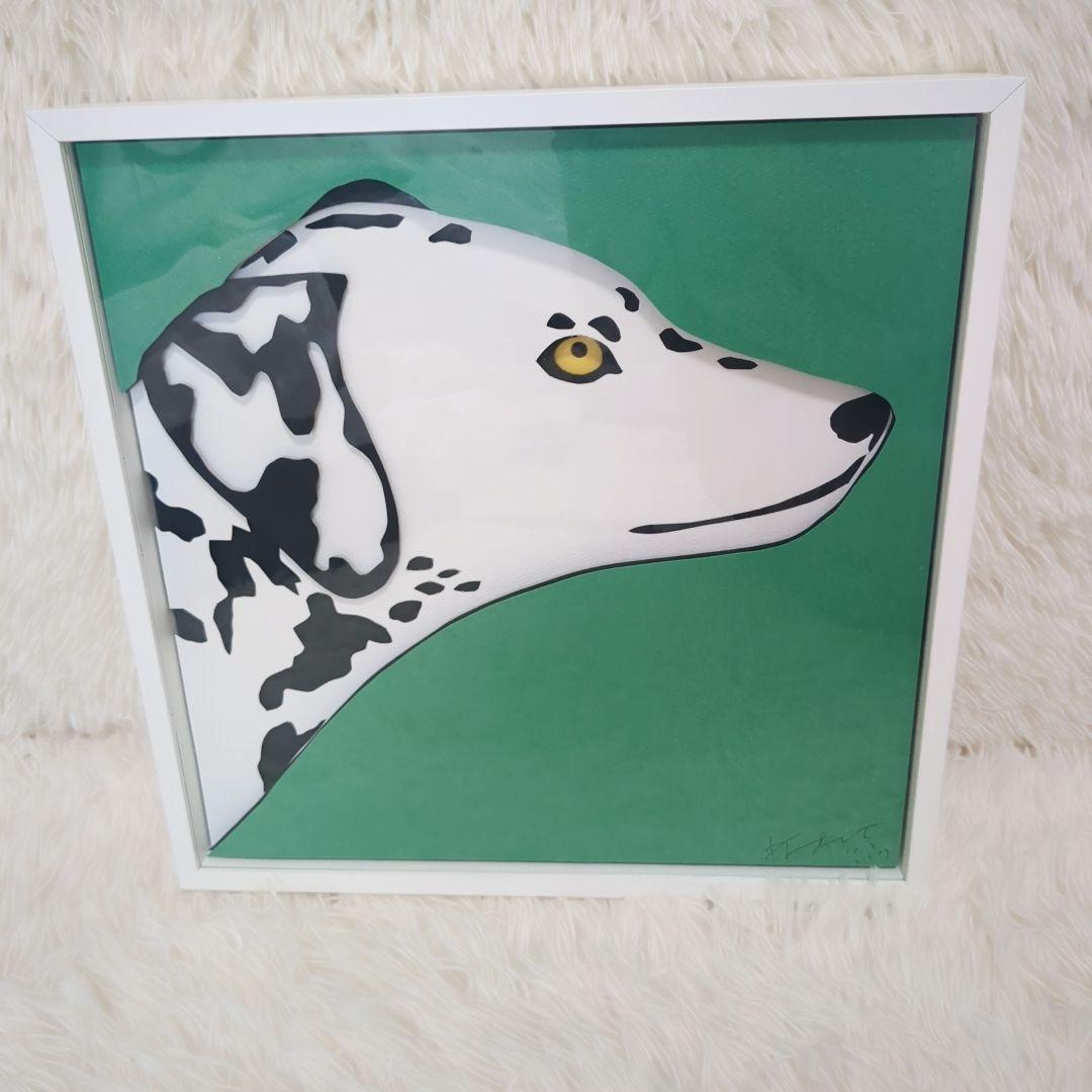 美品】【希少】駒形克巳 彫紙アート ダルメシアン サイン入り - メルカリ