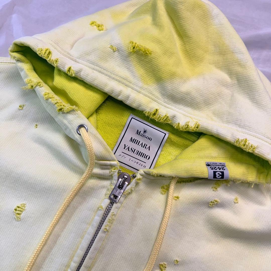 MIHARA YASUHIRO 24aw SUN FADED ジップパーカー