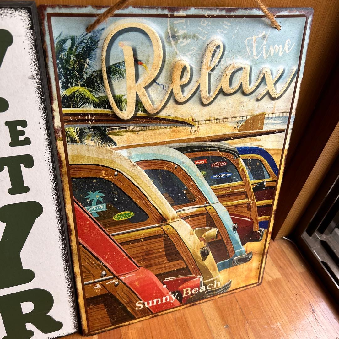 ブリキ看板インテリアアンティークアメ車ハーレールート66 ショベル