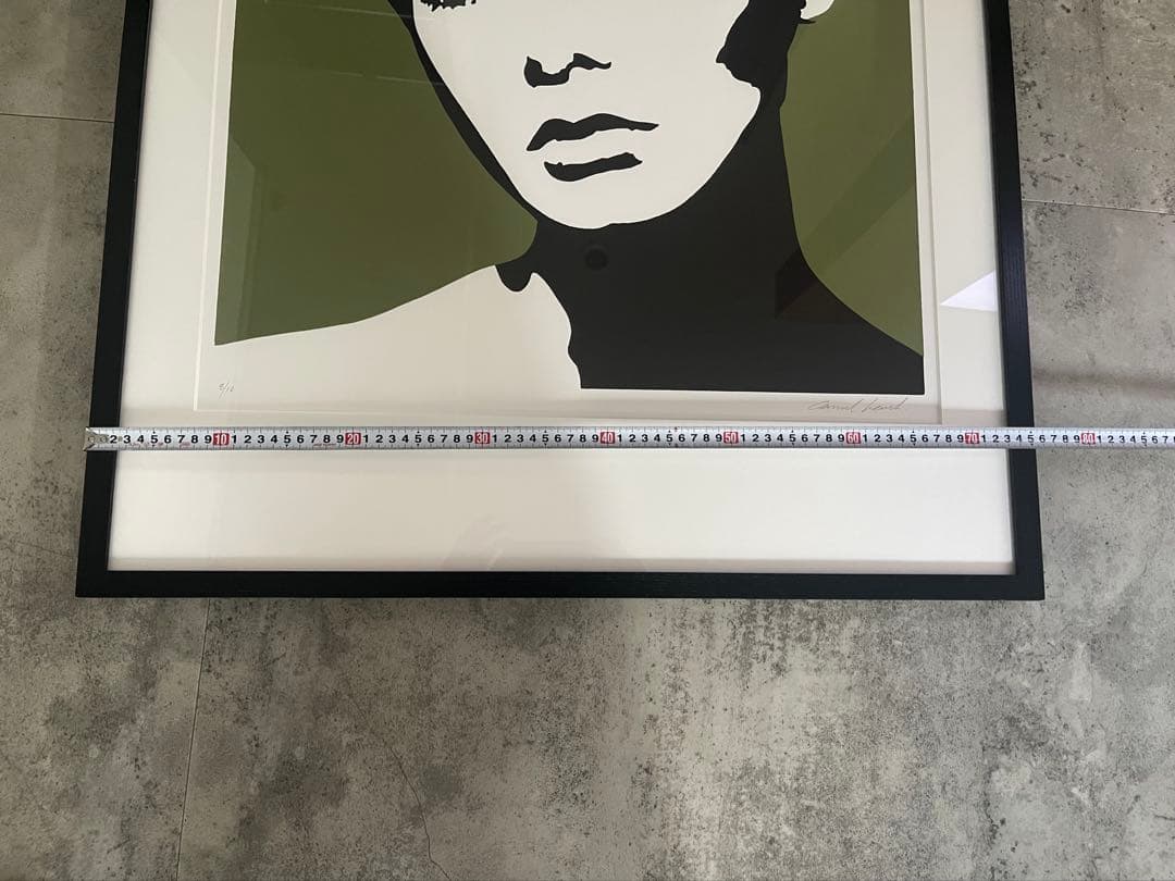 コンラッドリーチ ツィギー シルクスクリーン 額装 ポップアート 希少