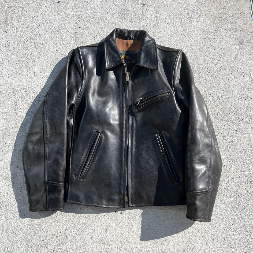 Blue Cross ブルークロス ヴィンテージ カウハイドレザージャケット 黒