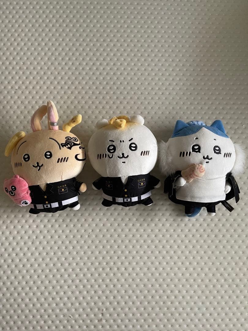 ちいかわ 東京リベンジャーズコラボ ぬいぐるみ 3体セット タグなし