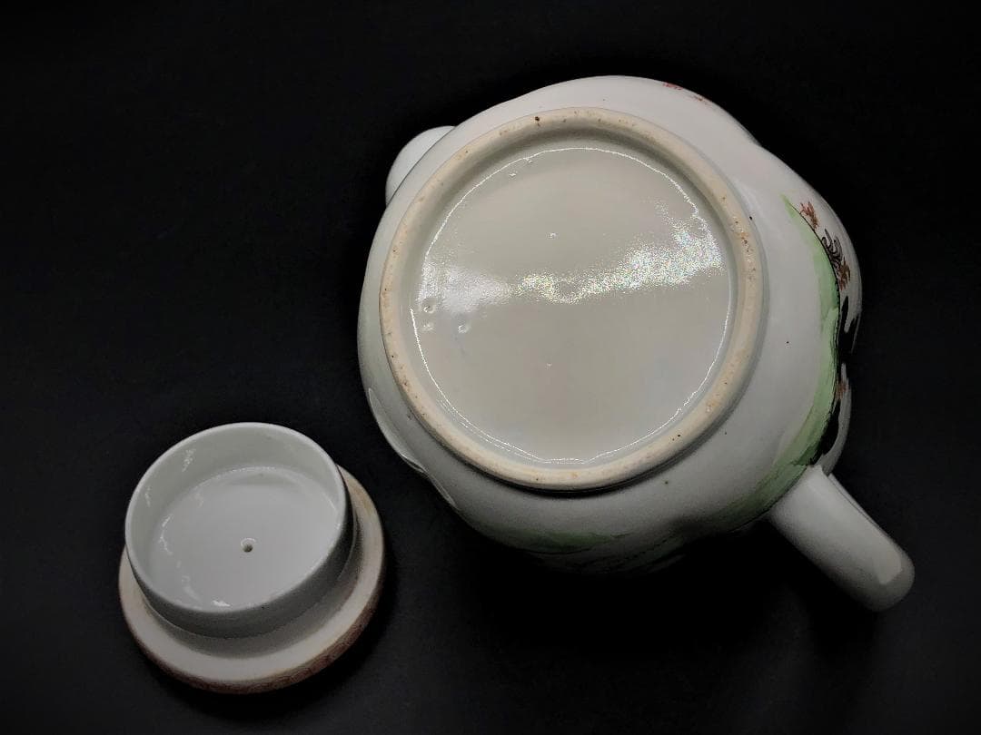 色鍋島水瓶 】 肥前官窯松鶴色絵 江戸期 桐箱付き