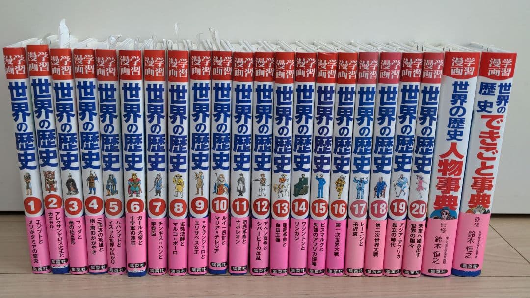 集英社版・学習漫画 世界の歴史 全20巻＋人物事典、できごと事典