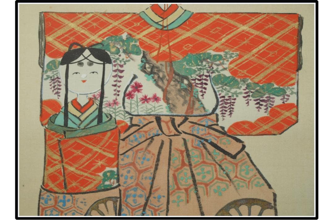 中国古美術 時代の掛軸 書道筆保証 日本 X1166C16-4