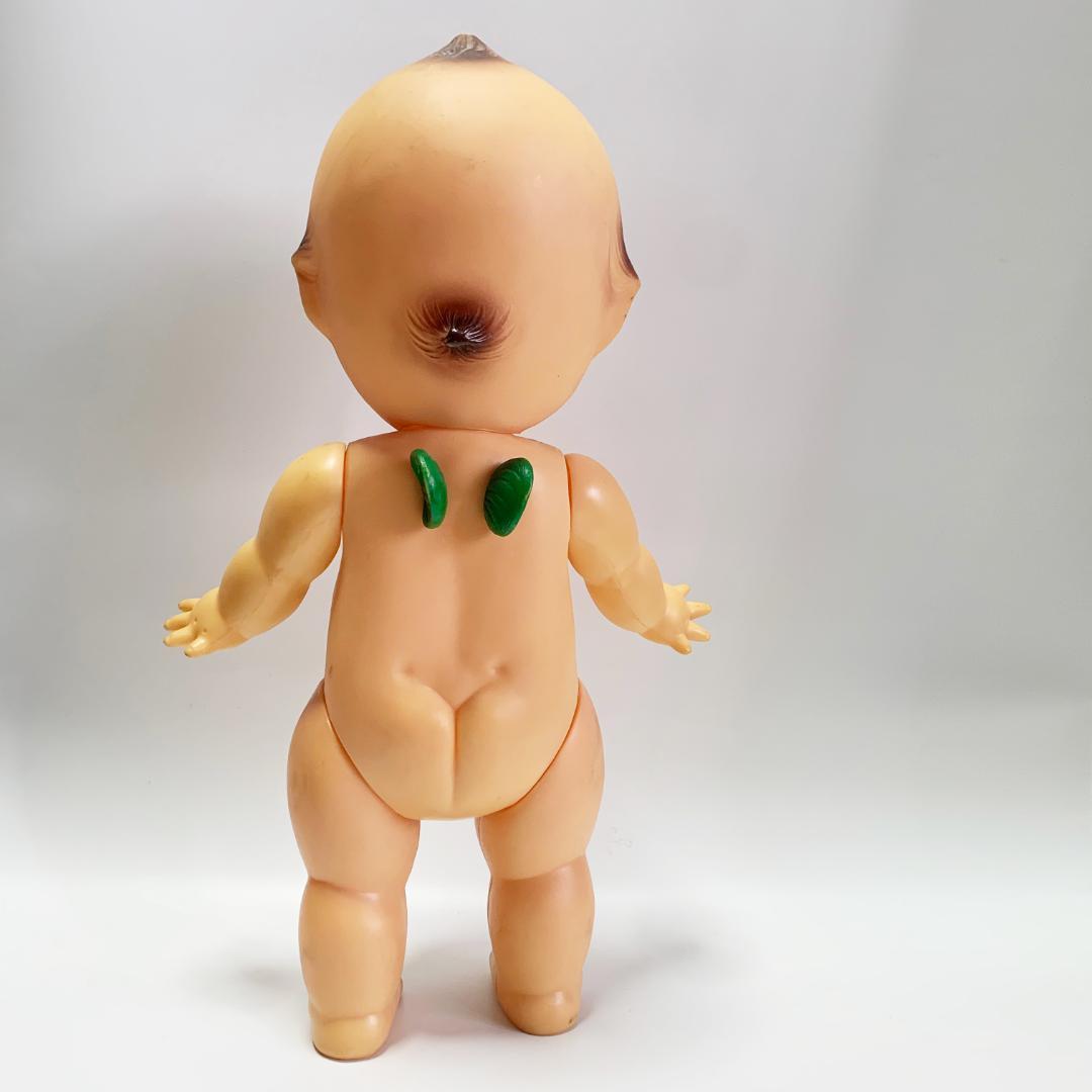 キューピー人形 昭和レトロ 黄眉 緑羽 高さ45cm - メルカリ