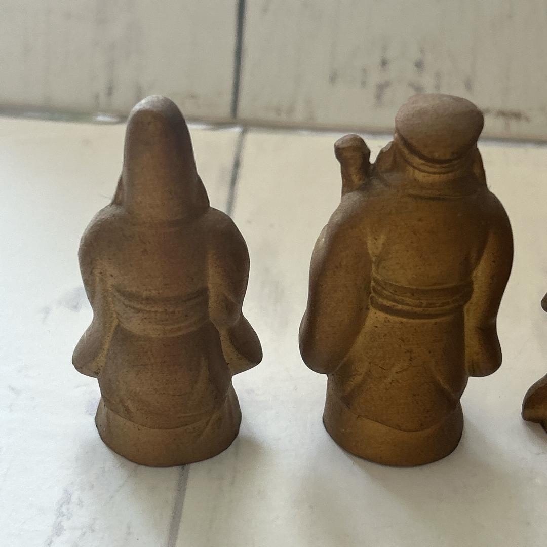 七福神 真鍮 7体セット！あわせて1127グラム！かなりずっしりとしてい