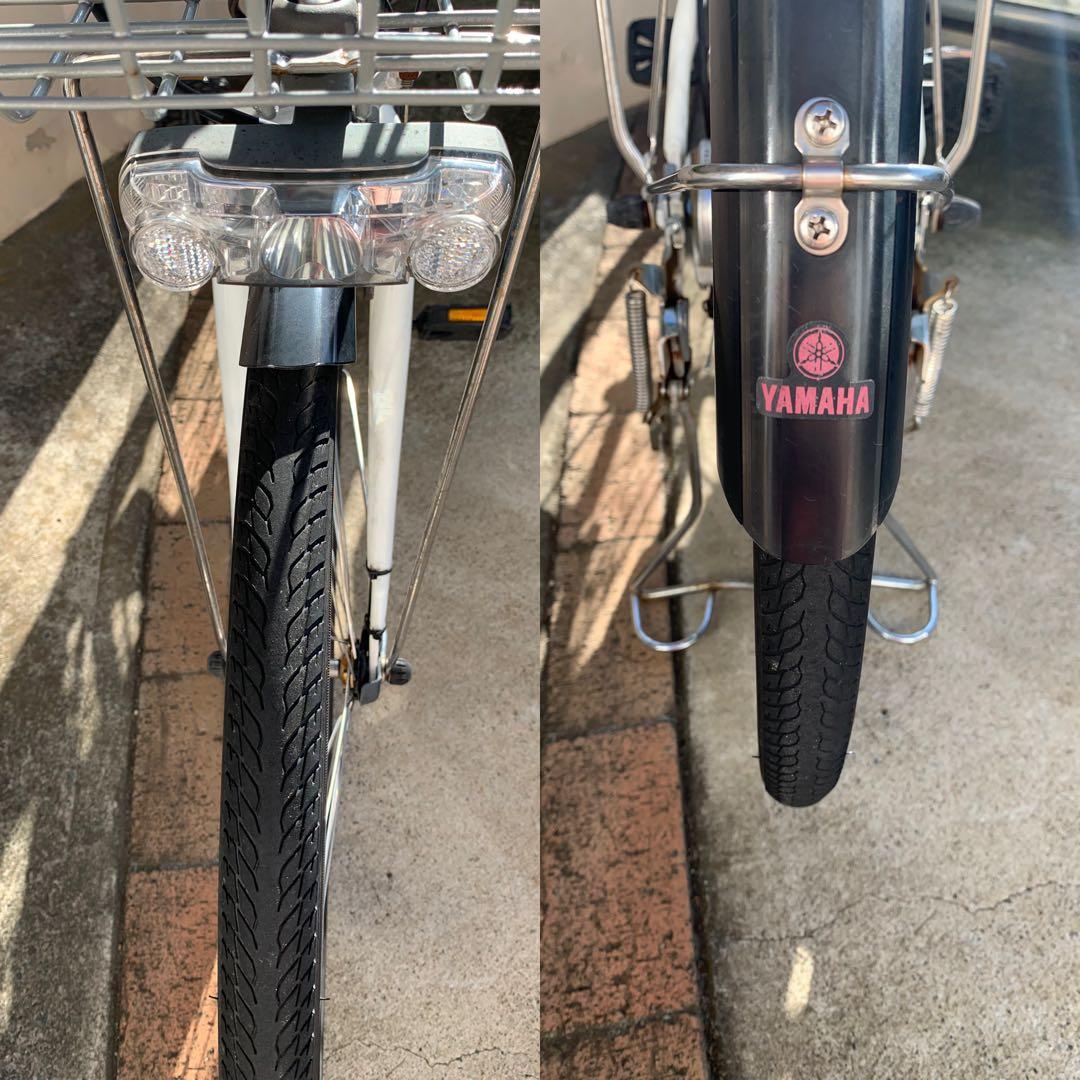 ホワイト 電動アシスト自転車 シティタイプ 大阪府パナソニック