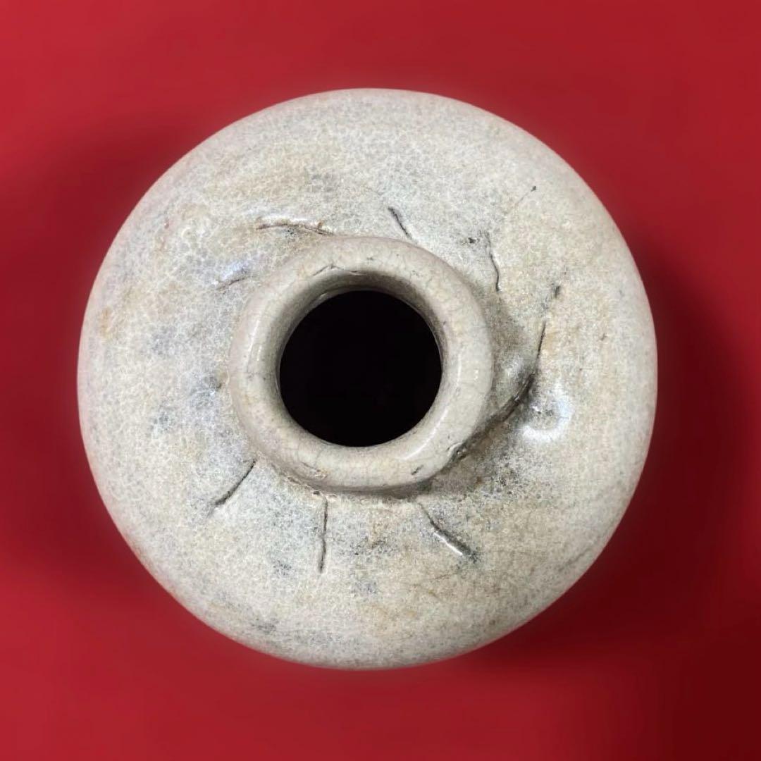 J-43 高麗油壷 李朝 紛青沙器 古壺 骨董品 インテリア