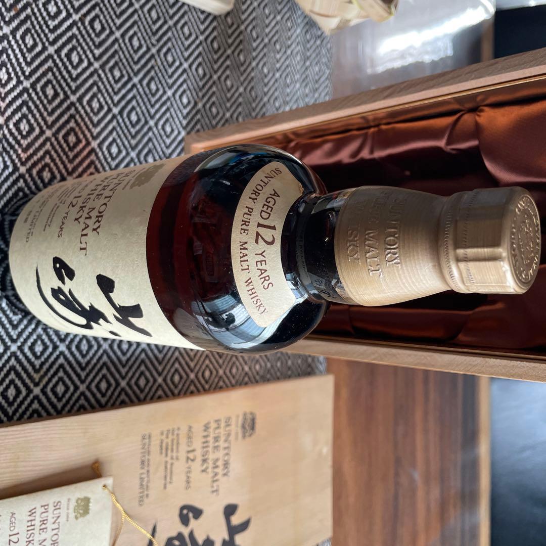 サントリー 山崎ピュアモルトウイスキー12年 向獅子 特級 760ml木