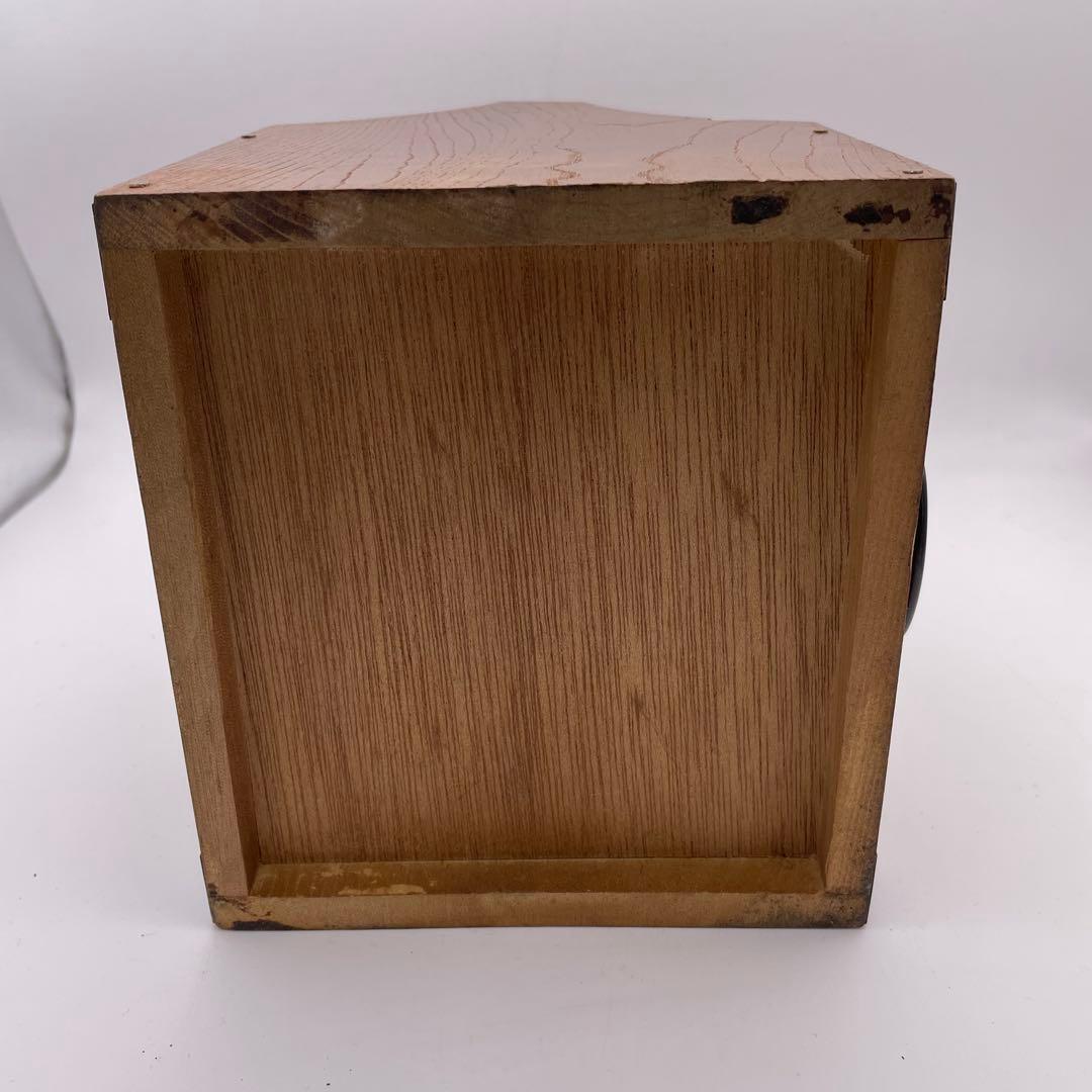 明治期旧家整理品 煙草盆 木製 持ち手付 キセル置き 昭和レトロ 喫煙具