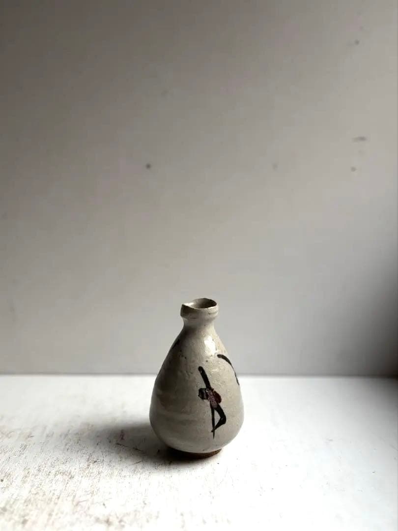 722 田中佐次郎 山瀬窯 絵唐津徳利 酒器 唐津焼 茶道 茶道具 民芸 未使用