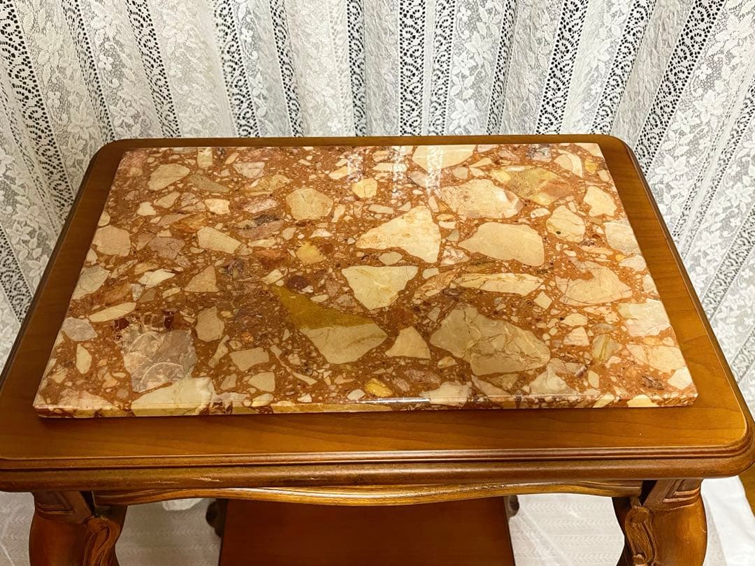 イタリア製】 アンティーク家具 大理石調 猫脚 コンソール テーブル レトロ
