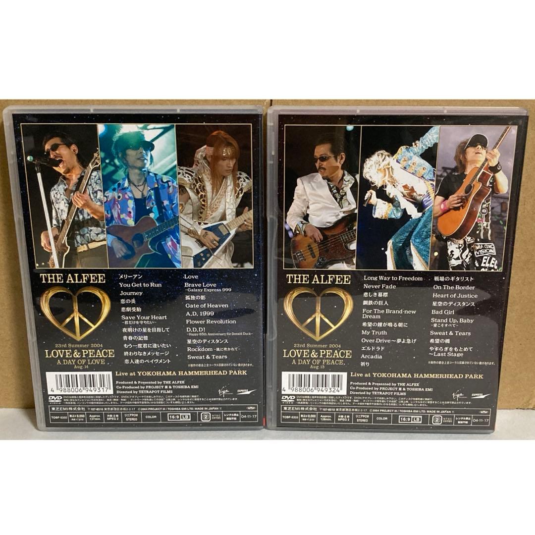 THE ALFEE LOVE & PEACE 2枚組DVD