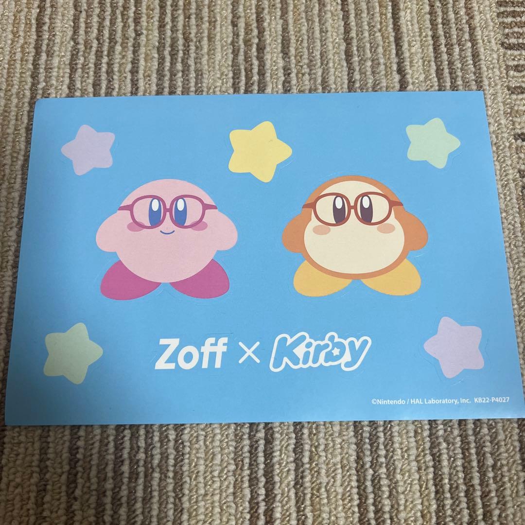 【匿名配送】Zoff × Kirby コラボ商品 ぬいぐるみ　ポーチ　ステッカー