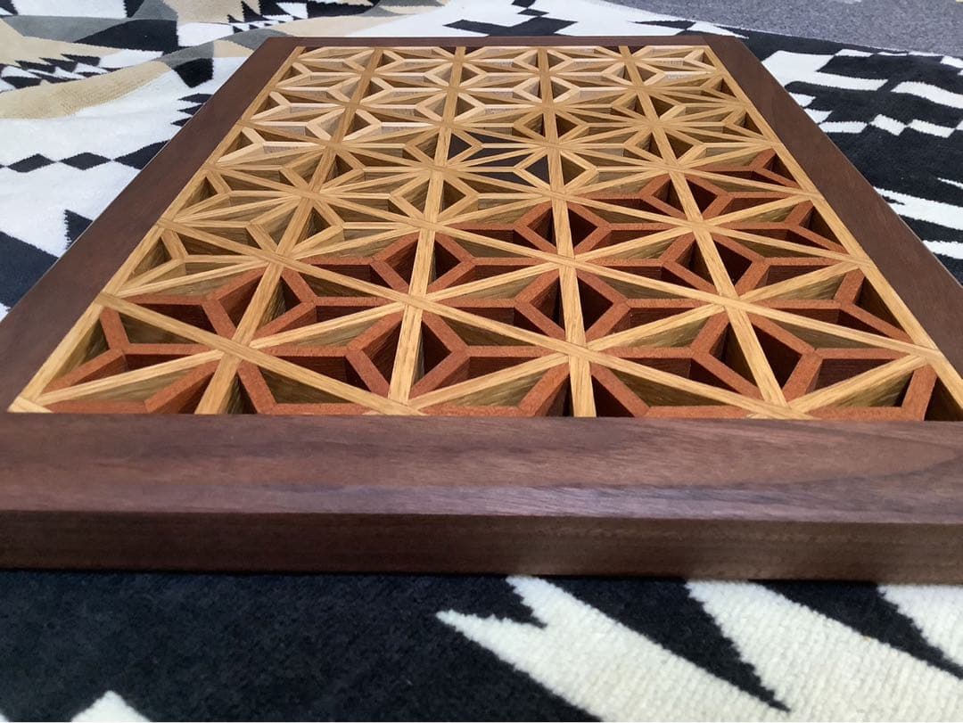 IGT天板 1ユニット 三脚用テーブル 組子細工ヘキサゴン131