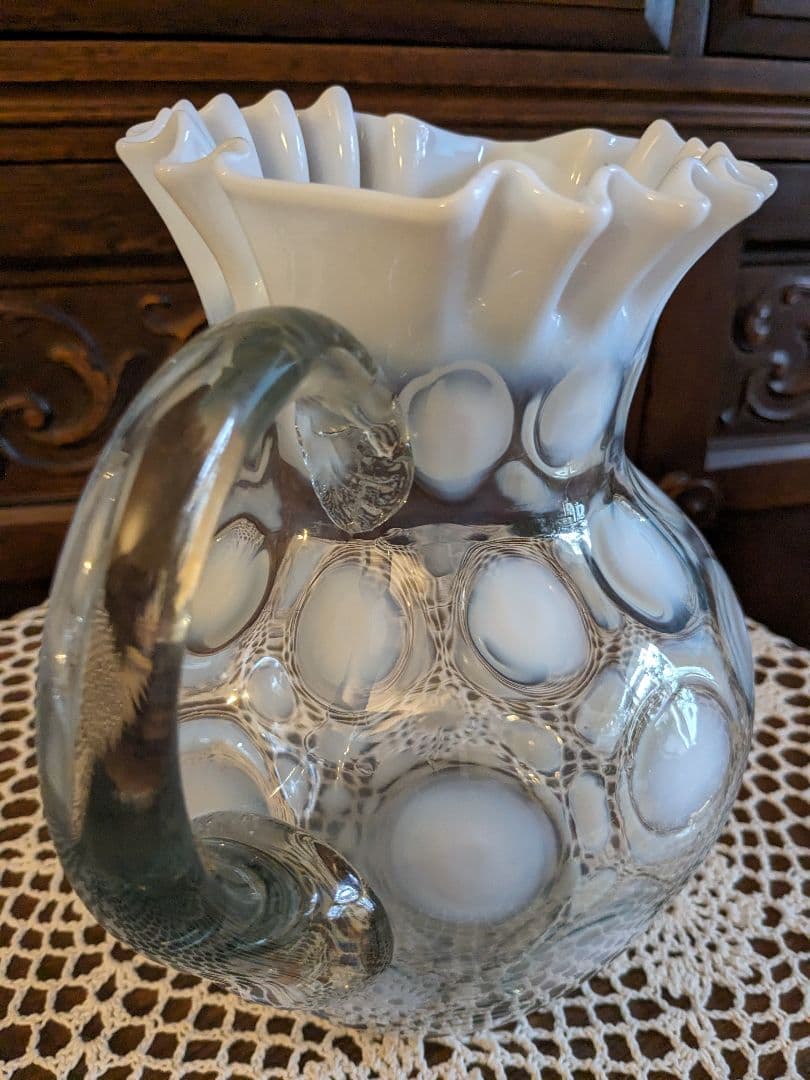 ピッチャー 水差し 花瓶 アンティーク ノースウッド フェントン 美品