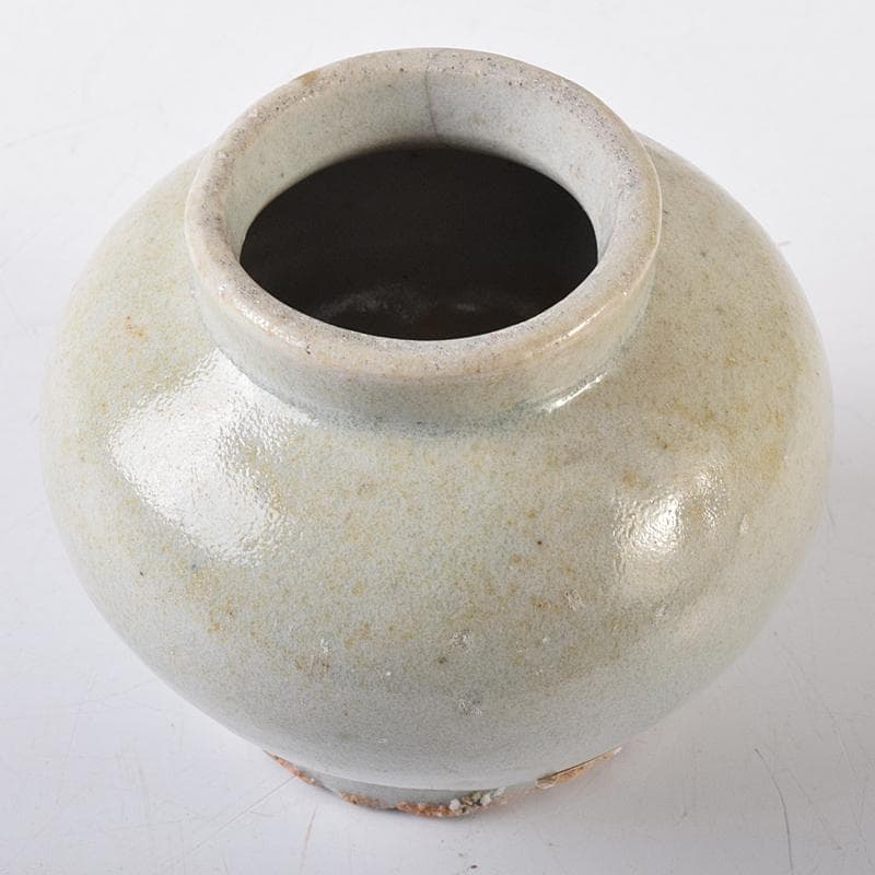 朝鮮美術 李朝 白磁 小壷 M R7842