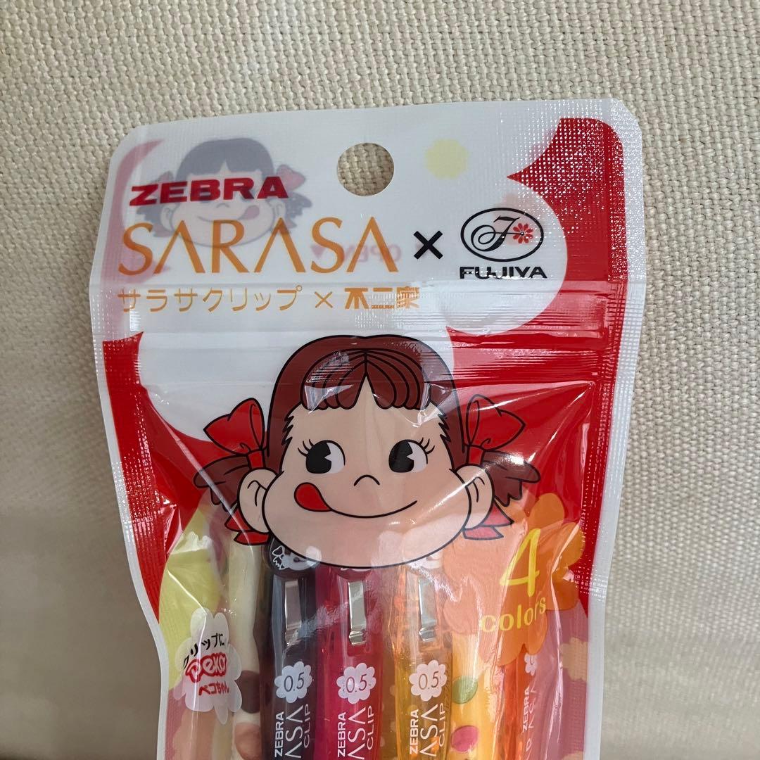 激レア】ZEBRA SARASA×不二家 ミルキーボールペン ペコちゃん