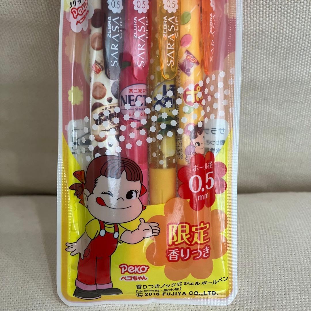 激レア】ZEBRA SARASA×不二家 ミルキーボールペン ペコちゃん